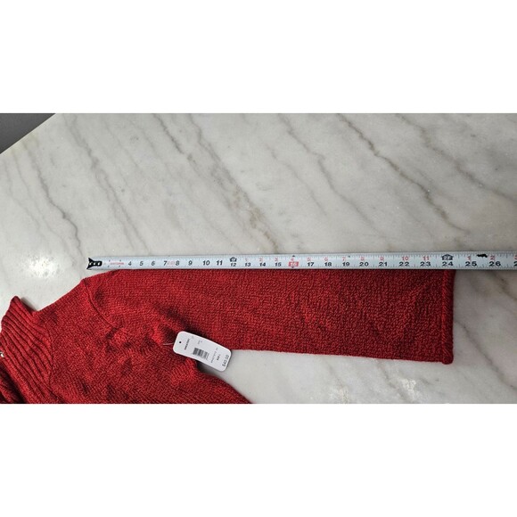 NWT Indigo Red Mock Neck Long Sleeves Pullover Women's Sweater Size L - Picture 6 of 10
